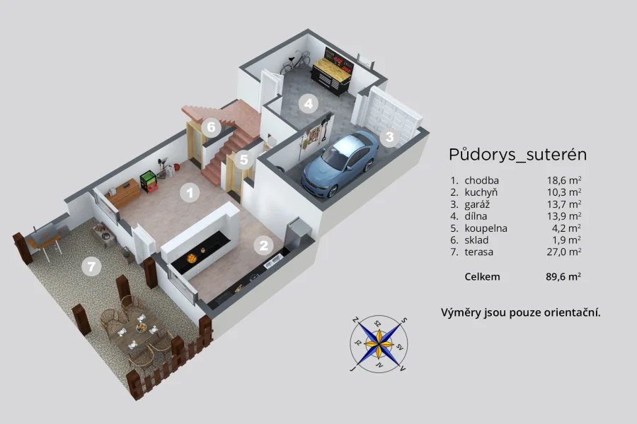 Půdorys nemovitosti