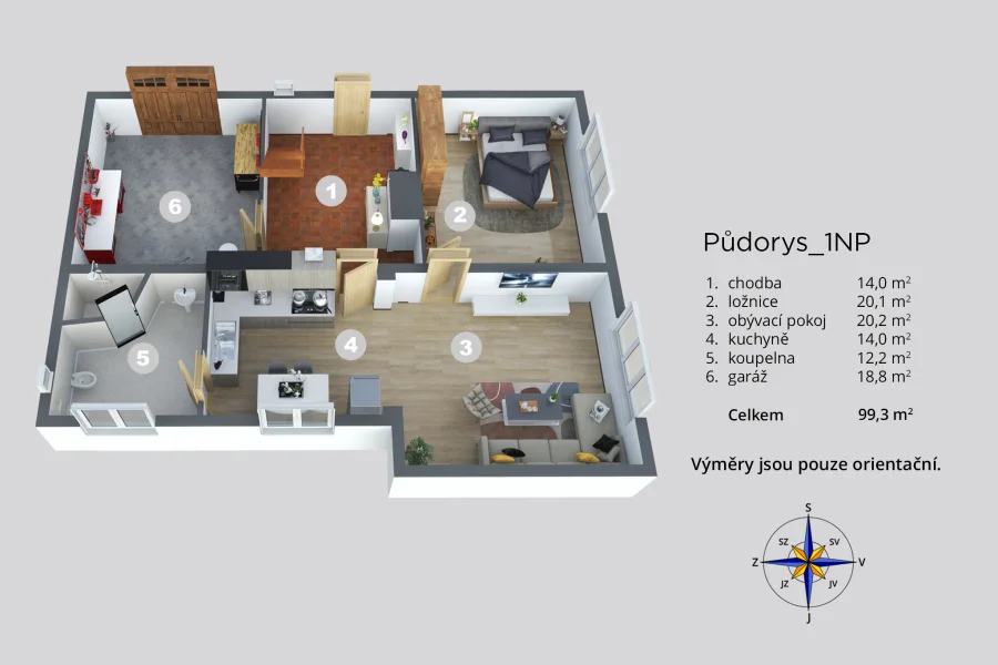 Půdorys nemovitosti